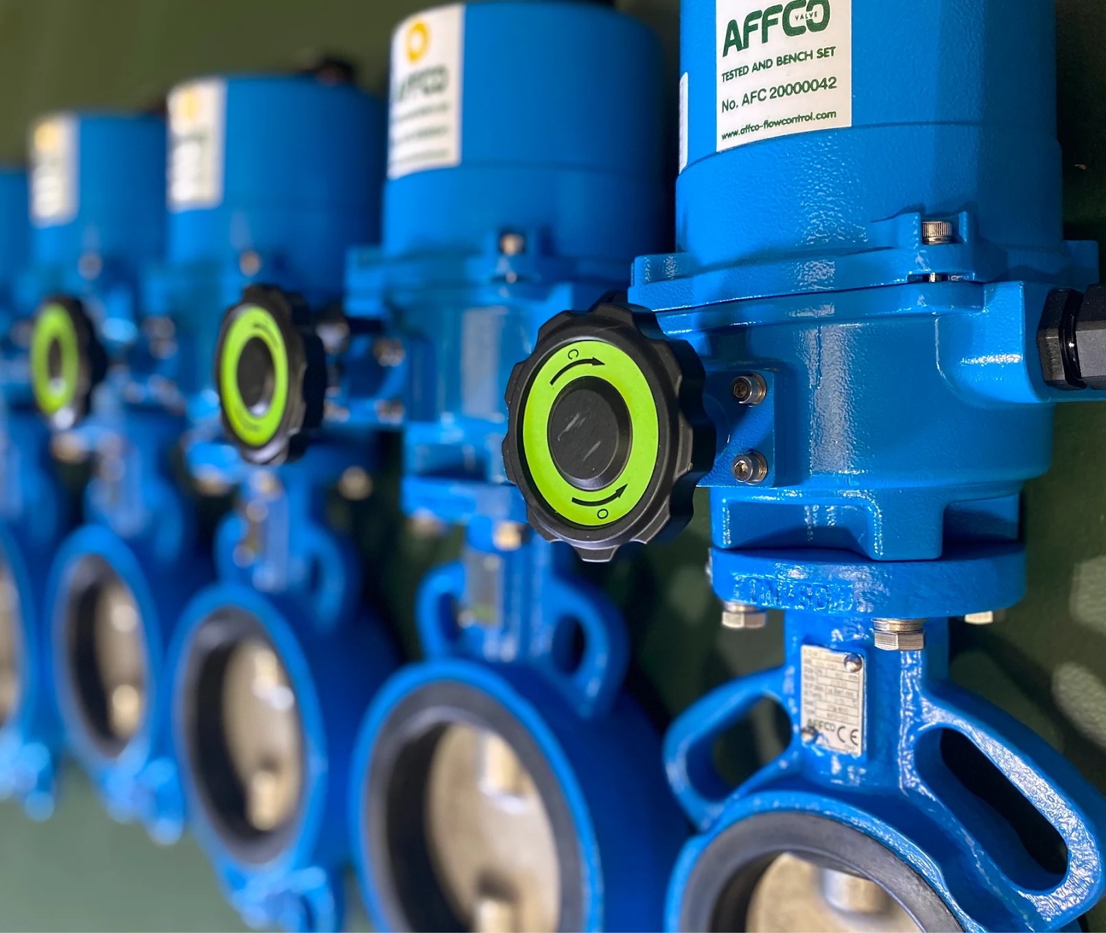 AFFCO UK engineer inspecting a valve on site at a water treatment facility